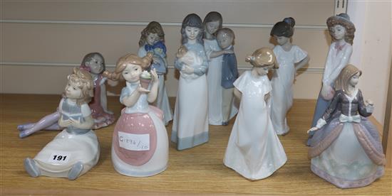 A quantity of Nao figures and a Hello Kitty Nao figure